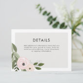 Blumenzwiebeln Details Begleitkarte (Stehend Vorderseite)