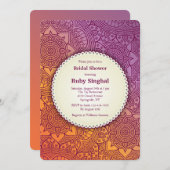 Blumenzwiebeln Einladung (Vorne/Hinten)