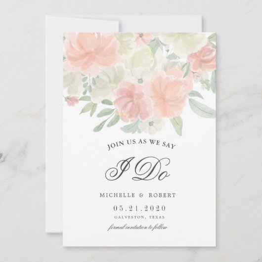 Blumenzwiebeln-Foto Save the Date Einladung (Vorderseite)