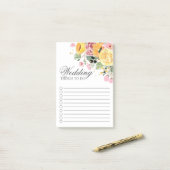 Blumenzwiebeln für Wasserfarben Post-it Klebezettel (Auf Schreibtisch)