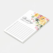 Blumenzwiebeln für Wasserfarben Post-it Klebezettel (angewinkelt)