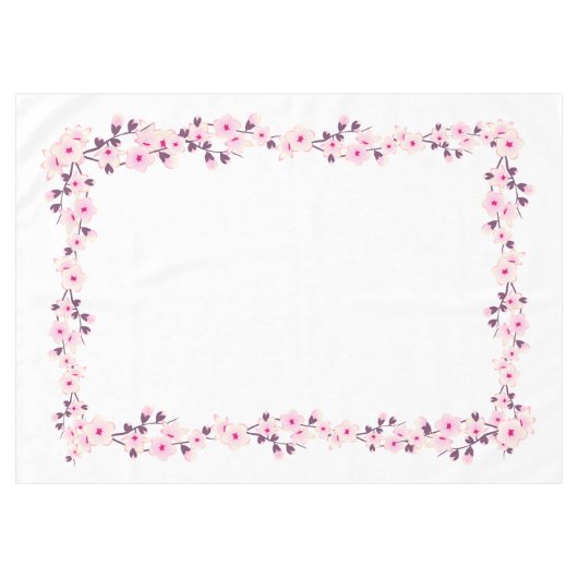 Blumenzwiebeln Hochzeitstablette Tischdecke (Vorderseite (Horizontal))