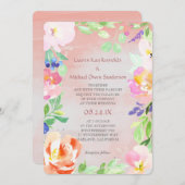 Blumenzwiebeln im Sommer Einladung (Vorne/Hinten)