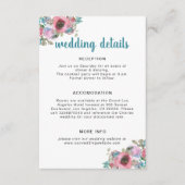 Blumenzwiebeln in Blau und Rosa Begleitkarte (Vorderseite)