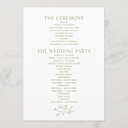 Blumenzwiebeln in der grünen Linie Programm (Rückseite)