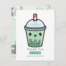 Blumenzwiebeln in Grün und Weiß Postkarte