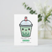 Blumenzwiebeln in Grün und Weiß Postkarte (Stehend Vorderseite)