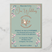 Blumenzwiebeln in Rosa Folieneinladung (Vorderseite)