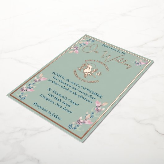 Blumenzwiebeln in Rosa Folieneinladung (Gedreht)