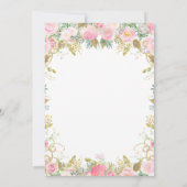 Blumenzwiebeln Kinderdusche Einladung (Rückseite)