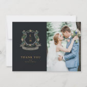 Blumenzwiebeln mit Wappen Dankeskarte (Vorderseite)