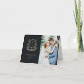 Blumenzwiebeln mit Wappen Dankeskarte (Vorderseite)