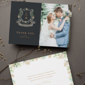 Blumenzwiebeln mit Wappen Dankeskarte