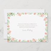 Blumenzwiebeln mit Wappen Dankeskarte (Rückseite)