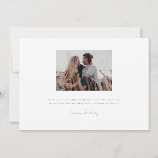 Blumenzwiebeln mit Wappen Einladung (Rückseite)