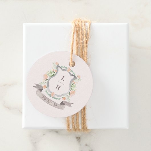 Blumenzwiebeln mit Wappen Geschenkanhänger (Beispiel)