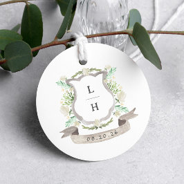 Blumenzwiebeln mit Wappen Geschenkanhänger