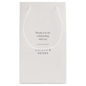 Blumenzwiebeln mit Wappen Kleine Geschenktüte (Rückseite)