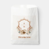 Blumenzwiebeln mit Wappen Monogram Geschenktütchen (Vorderseite)