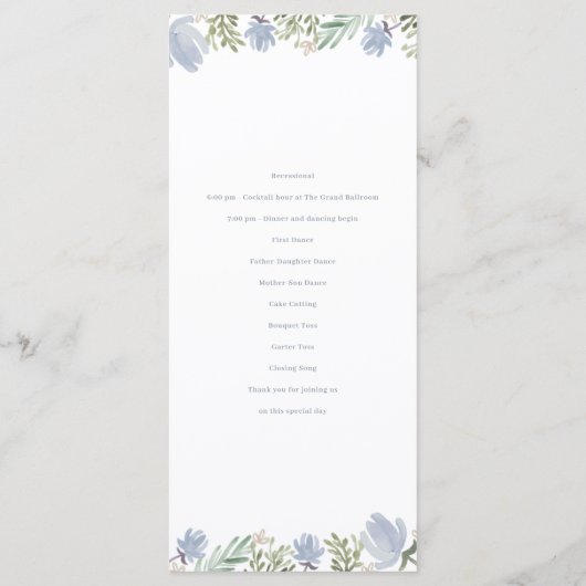 Blumenzwiebeln mit Wappen Programm (Rückseite)