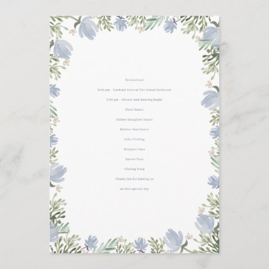 Blumenzwiebeln mit Wappen Programm (Rückseite)