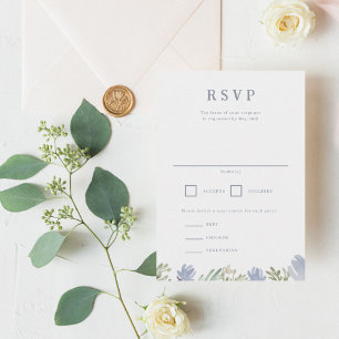 Blumenzwiebeln RSVP Wappen Hochzeit Karte