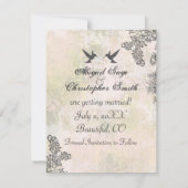 Blumenzwiebeln Save the Date Hochzeitsmitteilung (Rückseite)