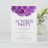 Blumenzwiebeln: Sommerliche Party Einladung (Stehend Vorderseite)