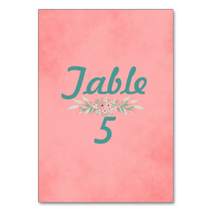 Blumenzwiebeln Tischnummer