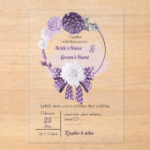 Blumenzwiebeln und Blumenzwiebeln Acryleinladungen (Vorderseite)