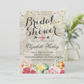 Blumenzwiebeln und Brautparty Einladung (Stehend Vorderseite)