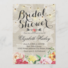 Blumenzwiebeln und Brautparty Einladung