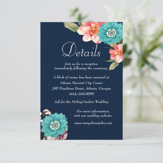 Blumenzwiebeln und rosa Blumenzwiebeln Begleitkarte (Stehend Vorderseite)