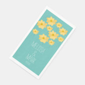 Blumenzwiebeln Wildblume Name Serviette (Ecke)