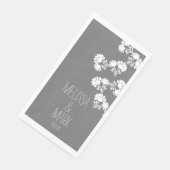 Blumenzwiebelname Serviette (Ecke)