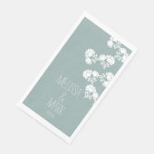 Blumenzwiebelname Serviette (Ecke)