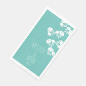 Blumenzwiebelname Serviette (Ecke)