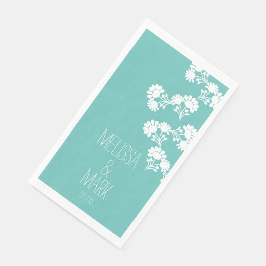 Blumenzwiebelname Serviette (Ecke)