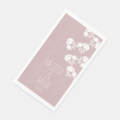 Blumenzwiebelname Serviette (Ecke)