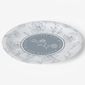 Blumenzwiebelplatte Pappteller (Schrägansicht)