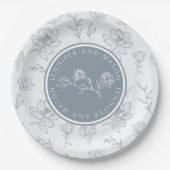 Blumenzwiebelplatte Pappteller (Vorderseite)