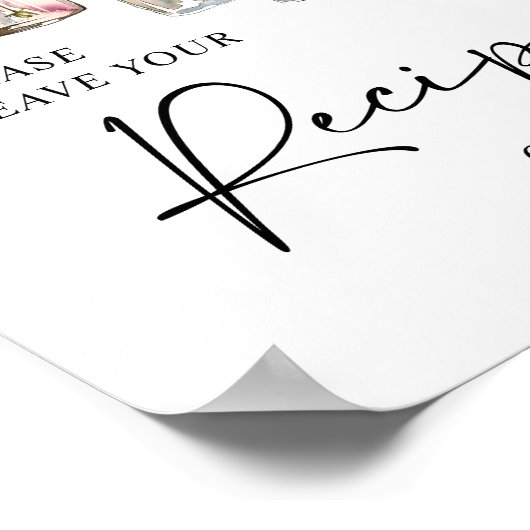 Blumenzwiebelposter Poster (Ecke)