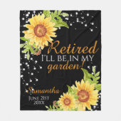 Blumenzwiebelpreis schwarz fleecedecke (Vorderseite)