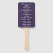 Blumenzwiebelprogramm für lila String-Lights Fächer (Rückseite)