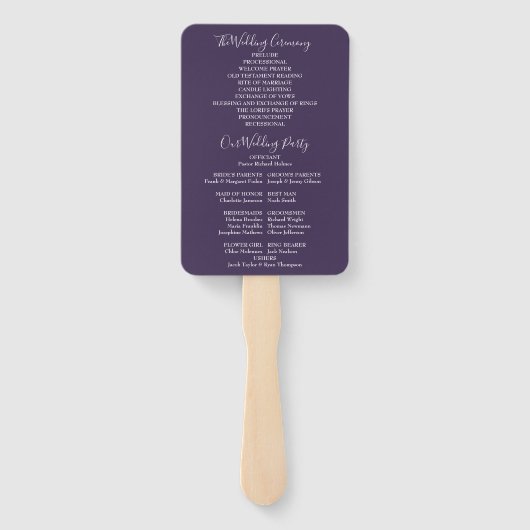 Blumenzwiebelprogramm für lila String-Lights Fächer (Rückseite)