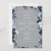 Blumenzwiebelprogramm - Grau 2 Einladung (Rückseite)