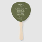 Blumenzwiebelprogramm "Lush Garden" Handfans Fächer (Rückseite)