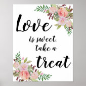 Blumenzwiebelschild Blume Tafelschilder Poster (Vorne)