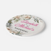 Blumenzwiebelskizze Zeichnend Anpassung Pappteller (Schrägansicht)