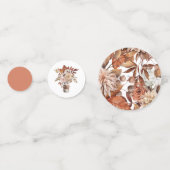 Blumenzwiebeltisch Autum terracotta Konfetti (Rückseiten)